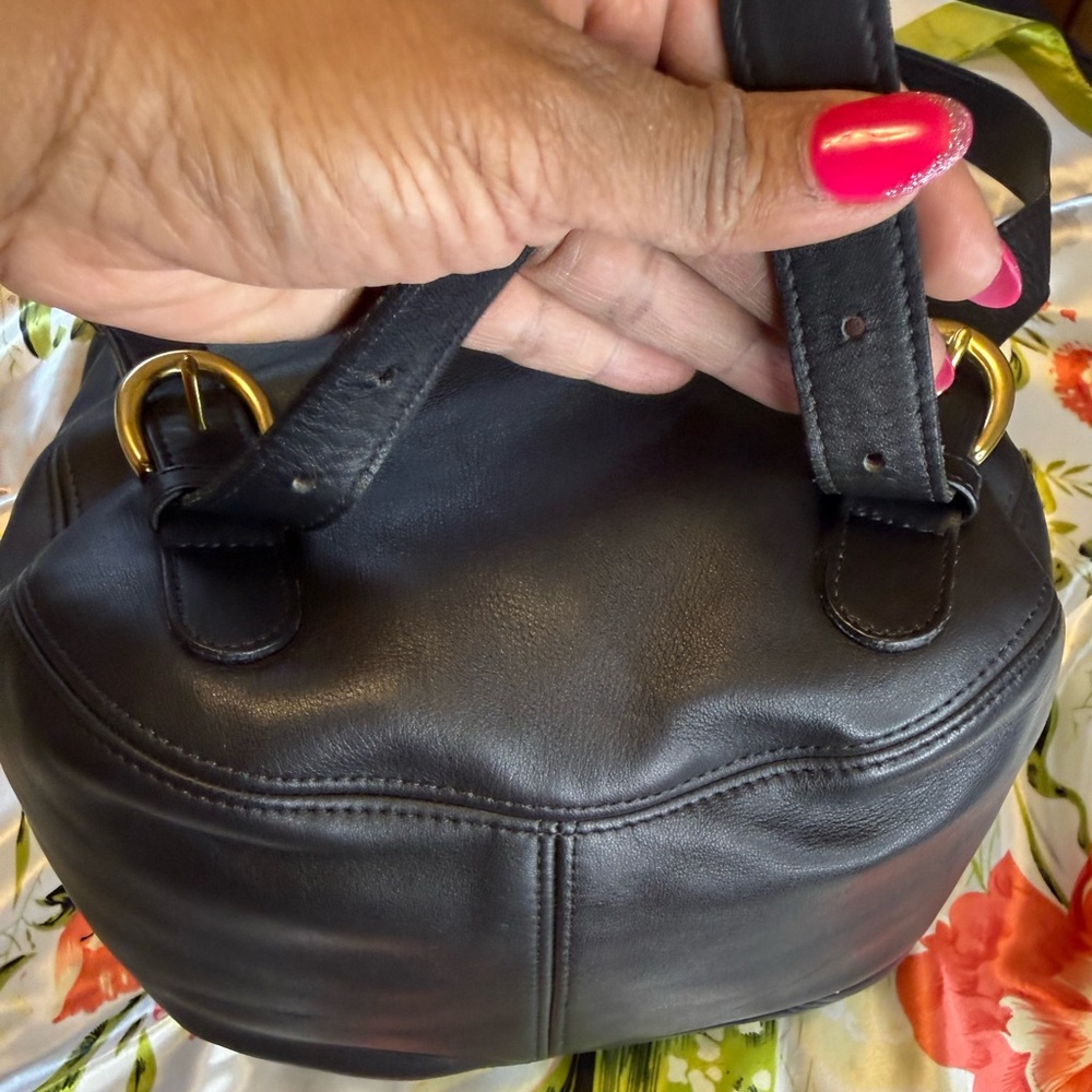 Coach Back Sac Backpack Vintage| Black Leather | Style E6H-4134 - Picture 12 of 15